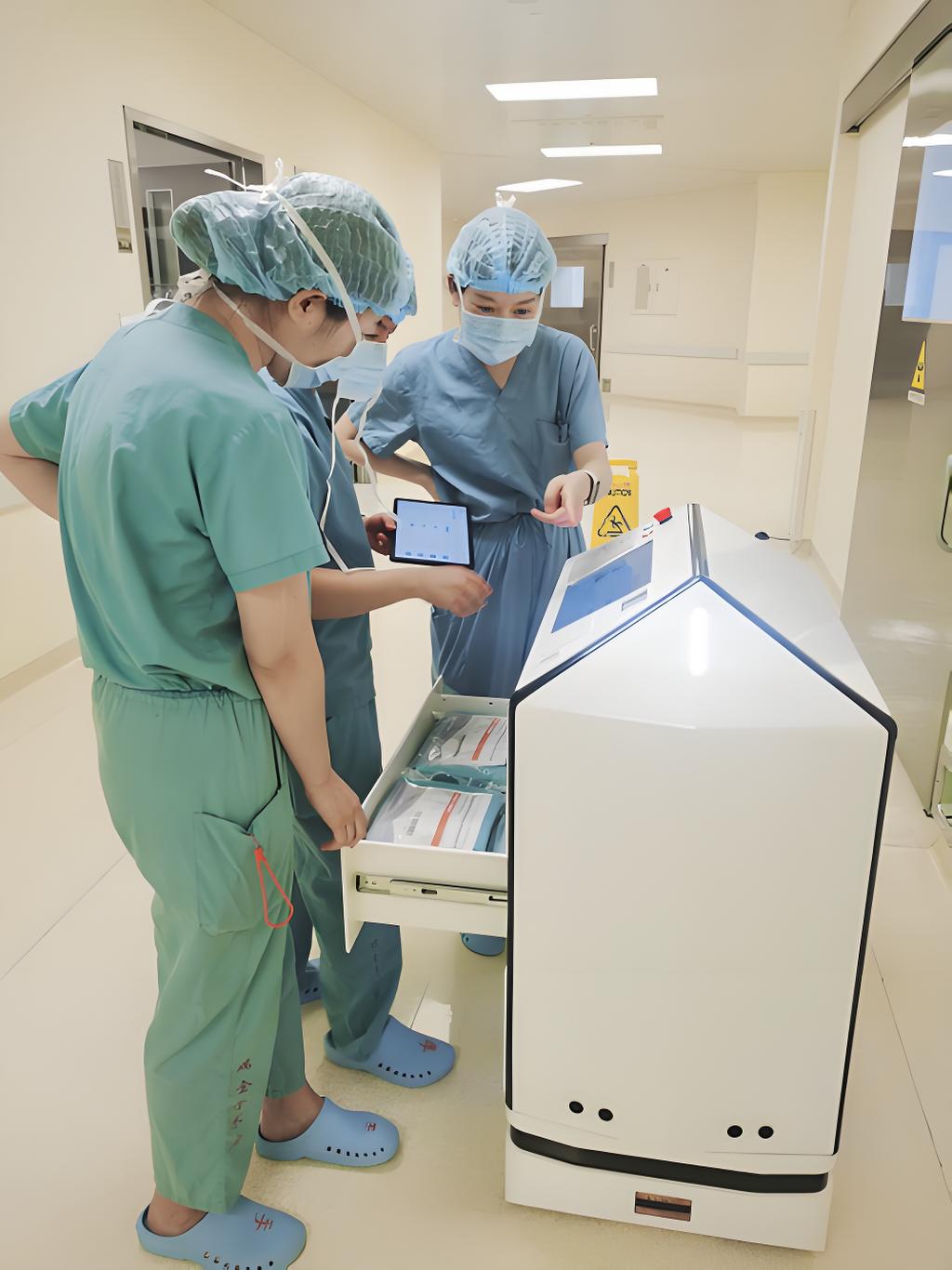 Rocktech Service Robot Display for hospital