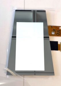 TFT LCD display showing lit white screen with uniform brightness