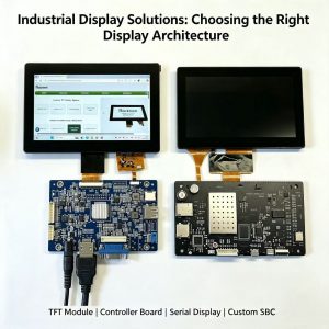 Learn how to choose the right Industrial Display Solutions. Understand different display arch. and select the best solution for your embedded system.